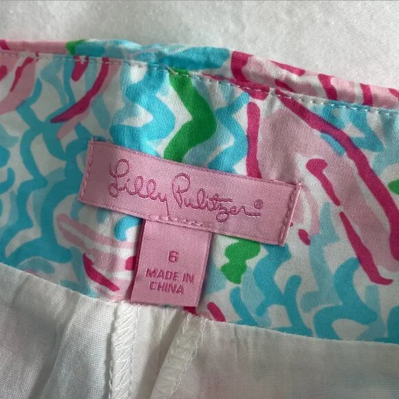 LILLY PULITZER Cala Skort in Lobstah Roll Holy Grail SZ 6 - Picture 4 of 5